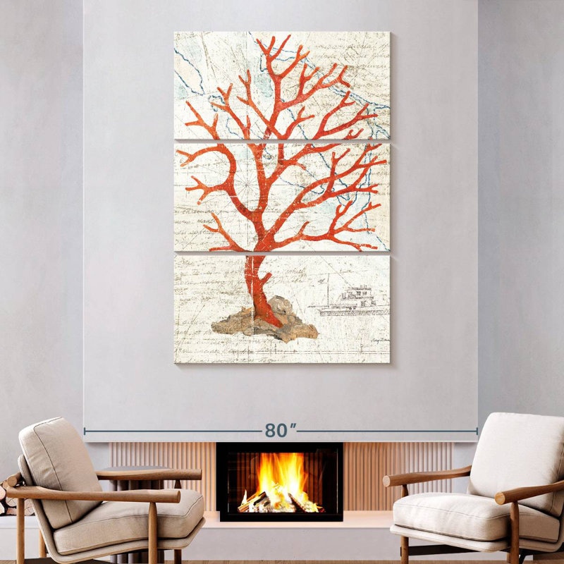 Brampt Textured Coral, 74" H x 48" W