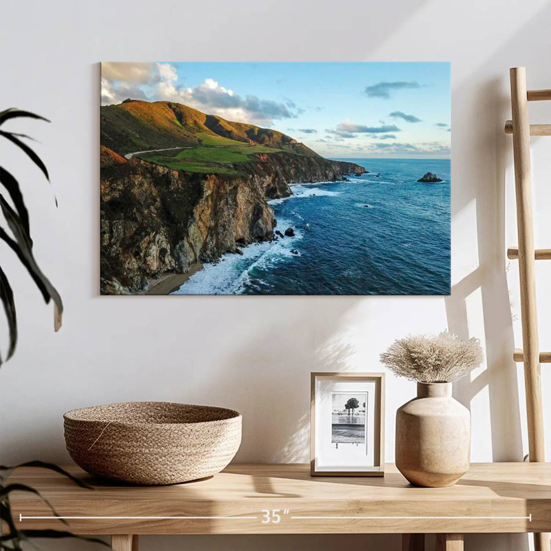 Gillard Cliff In Big Sur, H 16 po x l 24 po