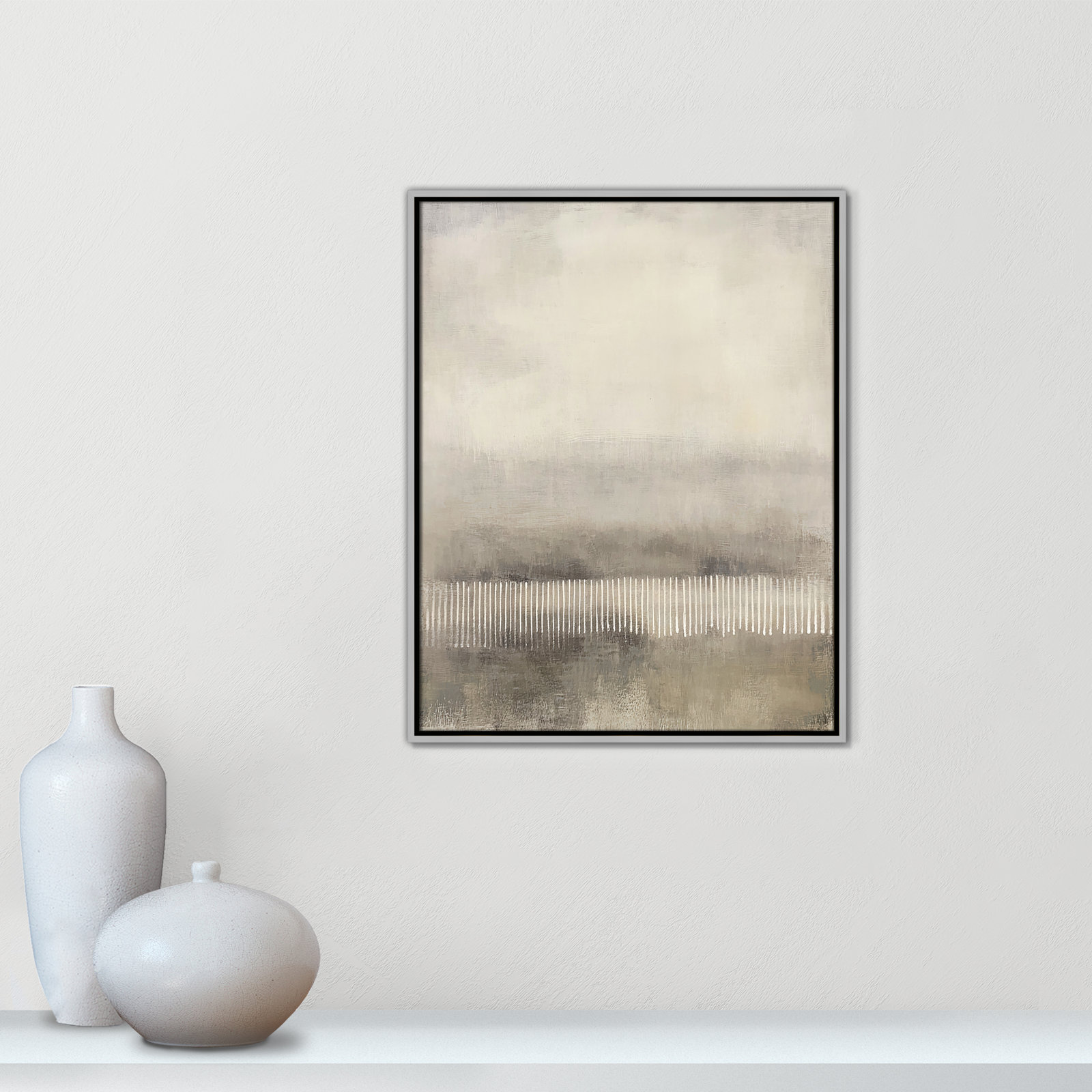 Balanced Silence I Print by Irena Orlov, 29.5" H x 23.5" W, Silver Floater