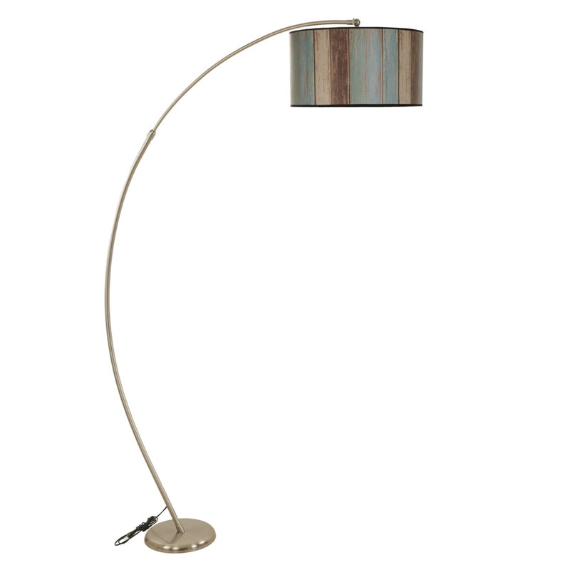 Pontus 185cm Arched Floor Lamp, Bronze