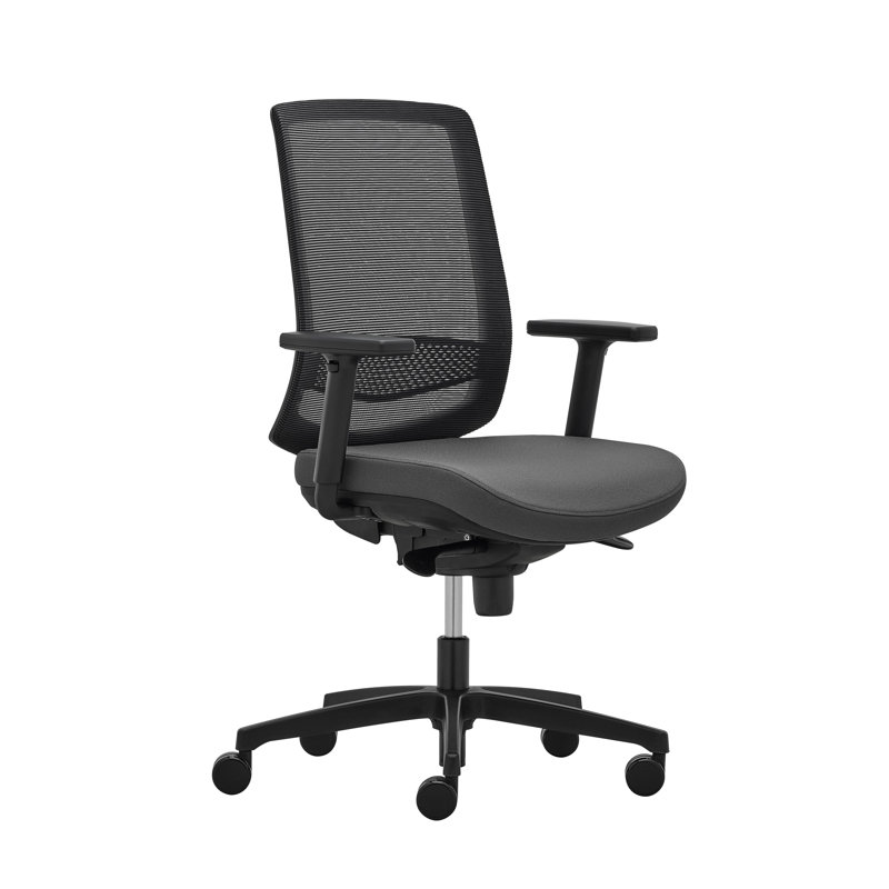 Mahlea Foam Padding Office Chair, Gray