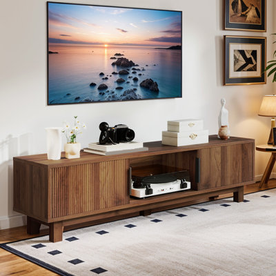 59" Modern Classic TV Stand, Media Center with Power Outlet