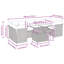 62cm Wide Patio Sofa with Cushions