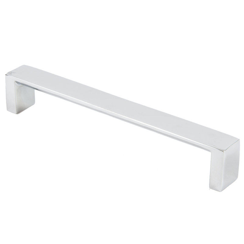 Modern Square 8" Center to Center Bar Pull, Chrome