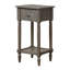 Table de bout avec tiroir et pieds en bois massif Mayall-627861631