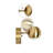 Bhagwan 1 - Light LED Dimmable Gold Armed Sconce