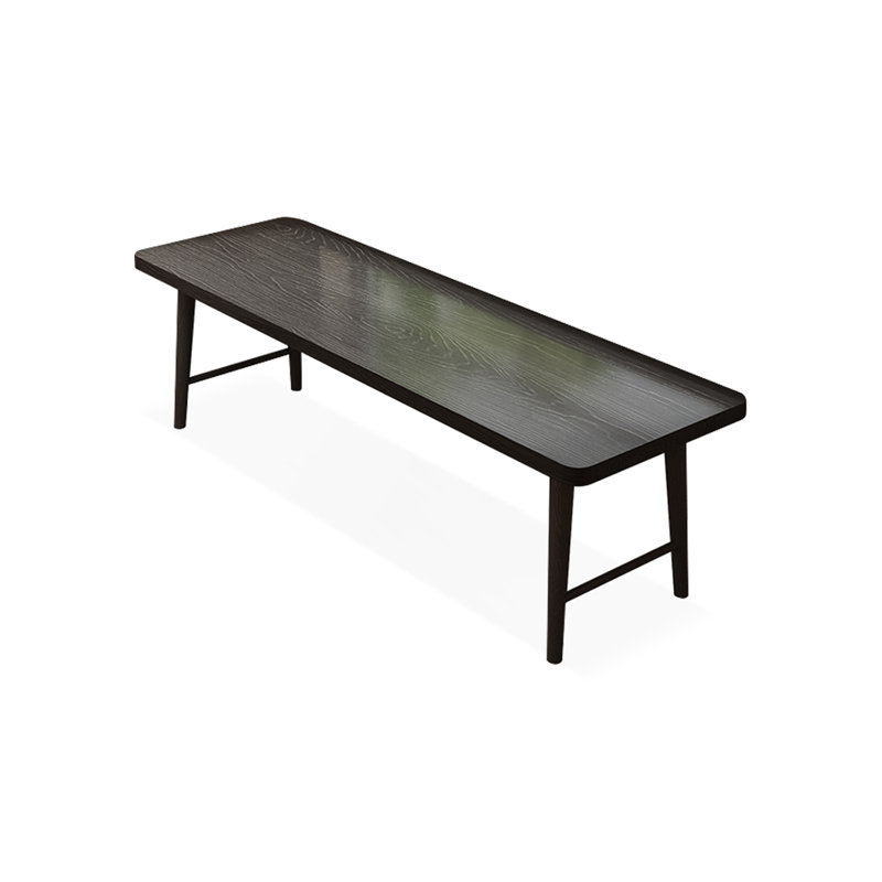 Black Rectangular Solid Wood Writing desk, 29.53"H*70.87"W*23.62"D