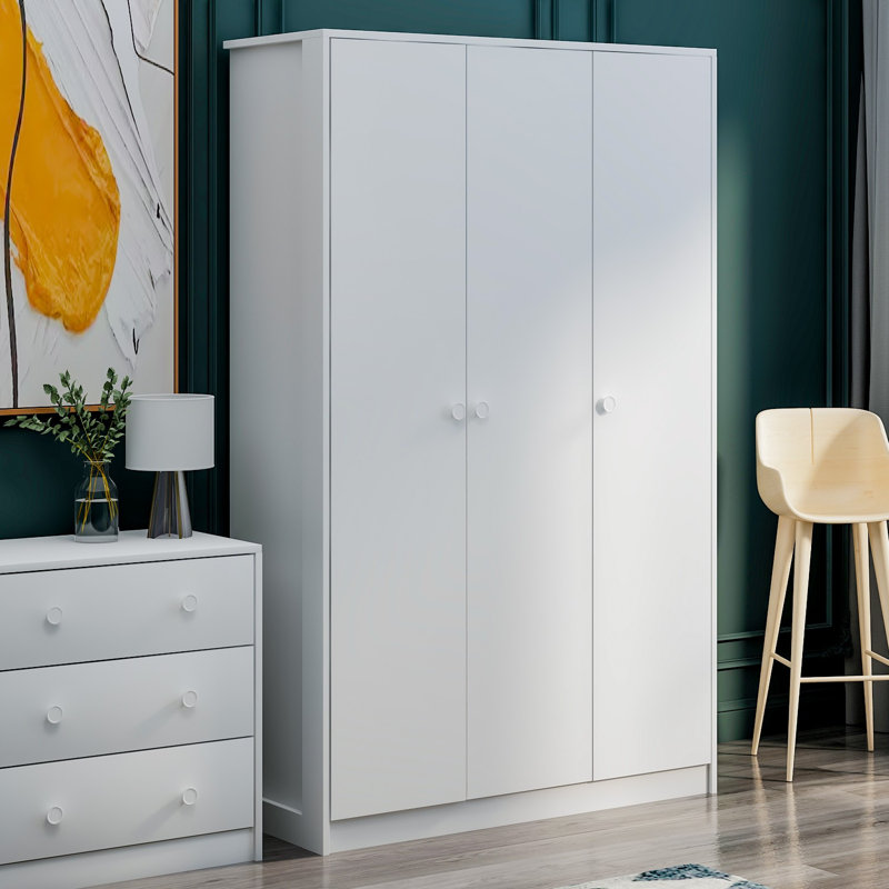 Berend 3 Door Manufactured Wood Wardrobe