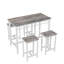 Ensemble de table de cuisine 5 pièces avec 5 tabourets de bar 5 pièces