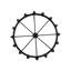 Lustre de roue de style bougie 16 lumières façon bougie Knighton