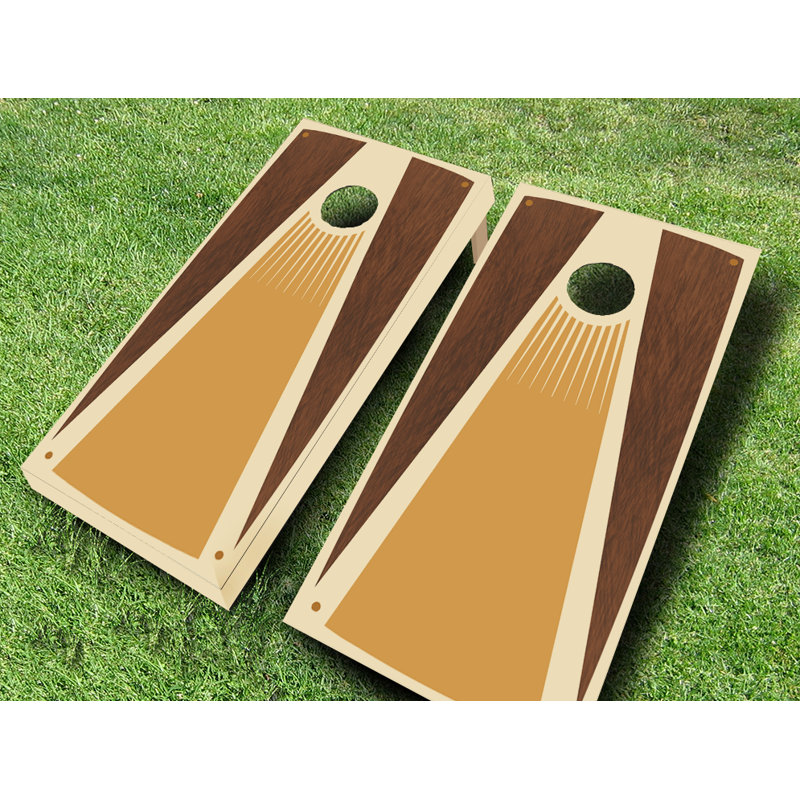 Ensemble de cornhole 2 'x 4' avec sacs, Rouge / Bleu marine
