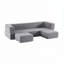 Canapé-lit modulaire convertible en chenille avec 3 repose-pieds-688862003