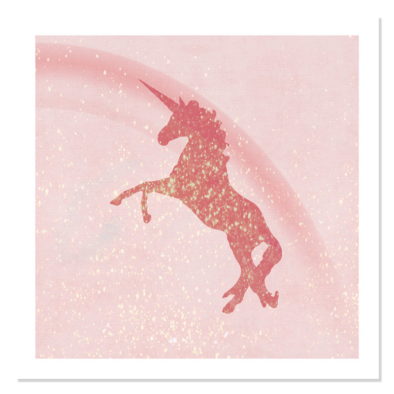 Paillettes licorne 2, H 36 po x l 36 po x P 1 po, Papier