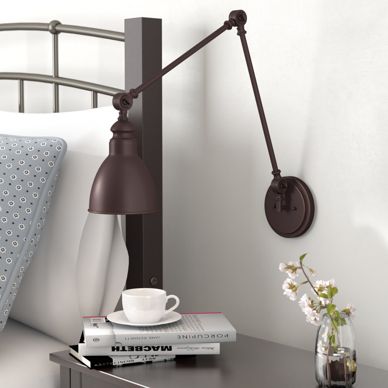 Abagail 1 - Light Dimmable Swing Arm in English Bronze, English Bronze