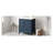 30-inch Single Sink Bathroom Vanity with Cabinet and Three Drawers in Blue, Solid Wood and MDF Construction-129379775