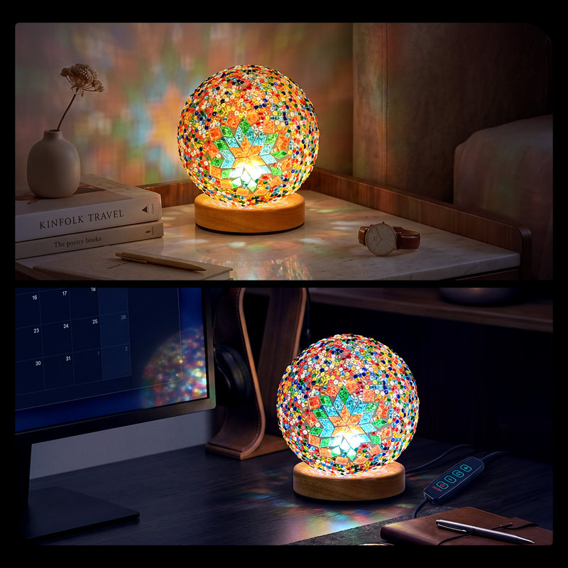Lampe de table en verre Mosaic, Couleur 2
