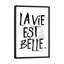 « la vie belle », art textuel sur toile-32895726-72221894-72221900