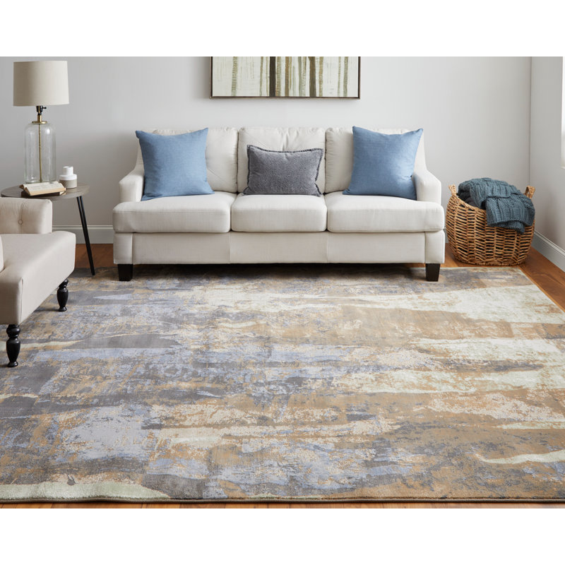 Tapis en polypropylène à motif abstrait Takara, Rectangle 12 pi x 15 pi