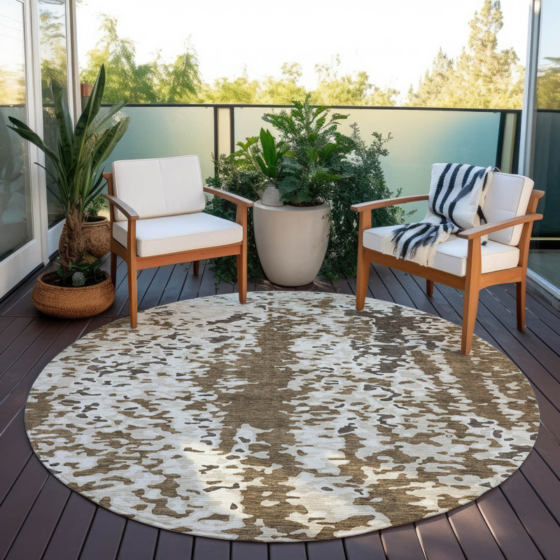 Tapis antidérapant Aleg, Rond 8 pi