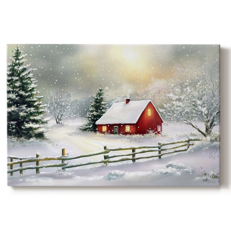 Art des Fêtes de Noël III - Toile tendue avec châssis - Lxxv, H 40 po x l 60 po