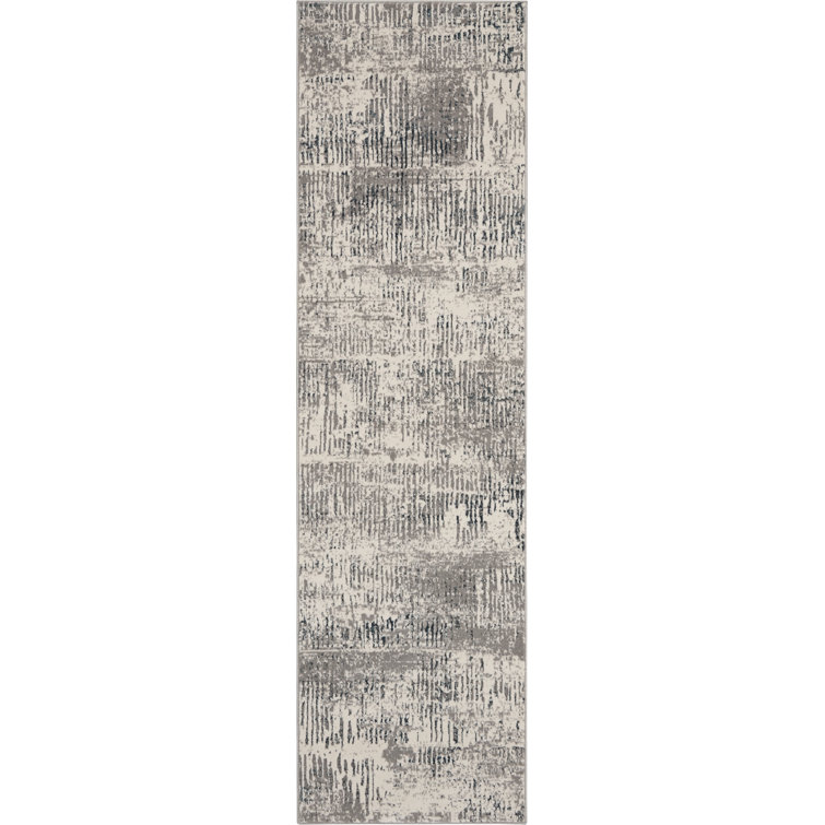 Uptown Abstract Area Rug in Gray