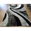 Tapis gris / noir touffeté à la main Nevin