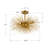 Basso 20 Inches Wide Astra Sputnik Semi Flush Mount Lamp