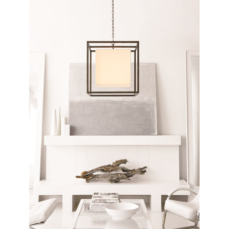 2 - Light Chandelier, Polished Nickel