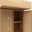 Armoire de rangement à double porte en bambou à double porte pour les principaux espaces de vie tels que les salles à manger, les chambres et les salons