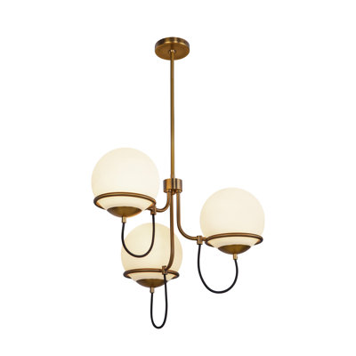 Lustre moderne 3 lumières 23 po Krech