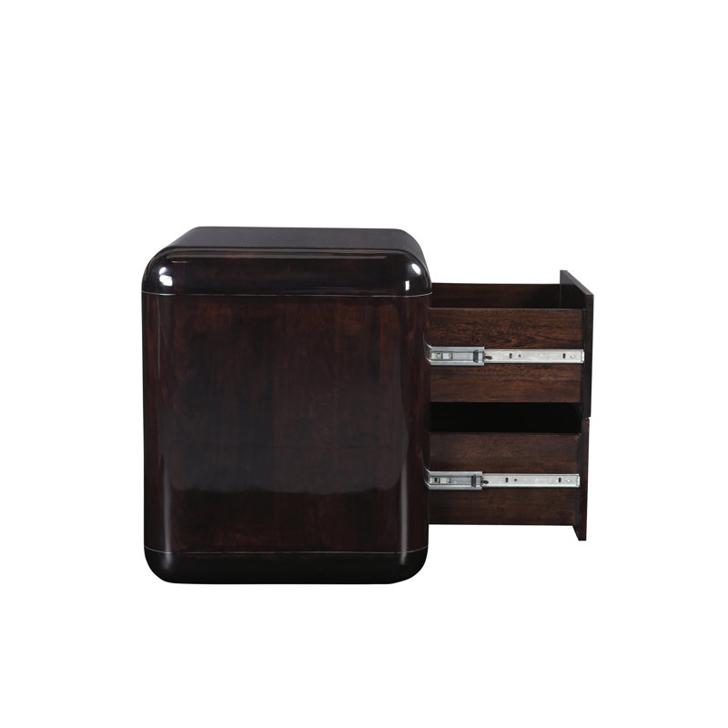 Table de chevet en bois massif l 24 po