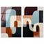 Ensemble d'art mural moderne Bauhaus Blend Duo, par Art Remedy, prêt à accrocher, 30 x 45-131086433-131086442