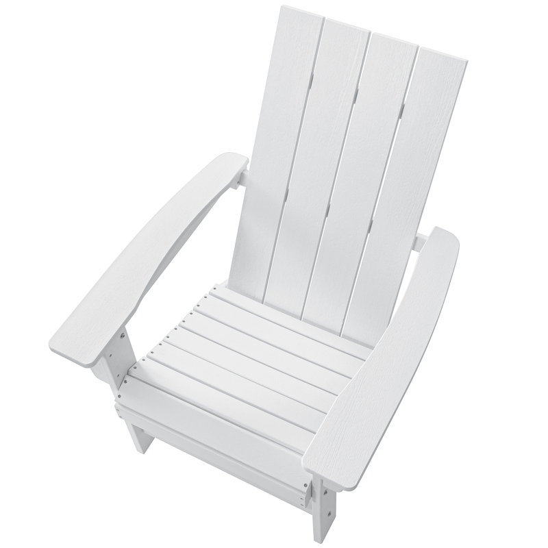 Chaise Adirondack pliable Heimo, Blanc