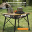 Rectangular Metal Outdoor Camping Table - 52 cm W 90 cm D