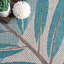 Tapis bleu sarcelle / ivoire Rowley-19345938