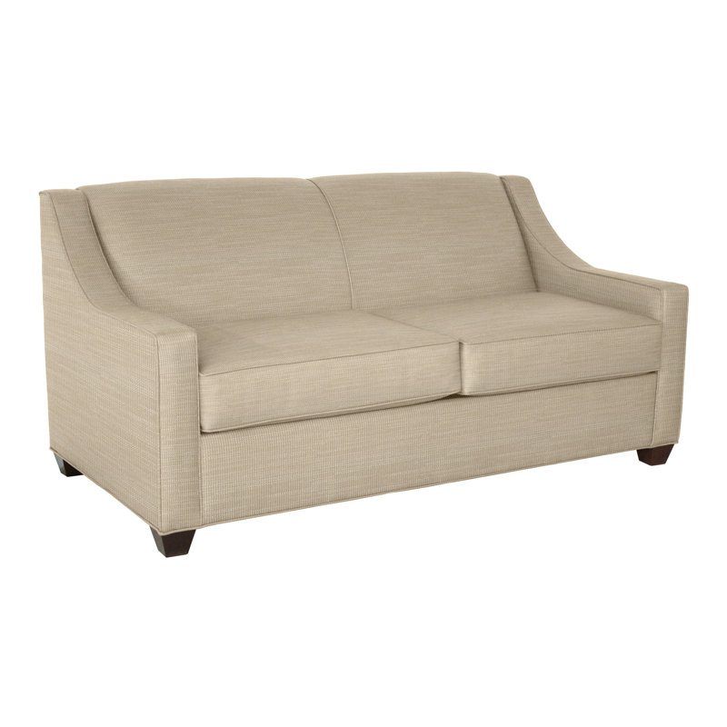 Phillips 68" Recessed Arm Sofa Bed with Reversible Cushions, Ridgecrest Putty, Hybrid, Cafelle