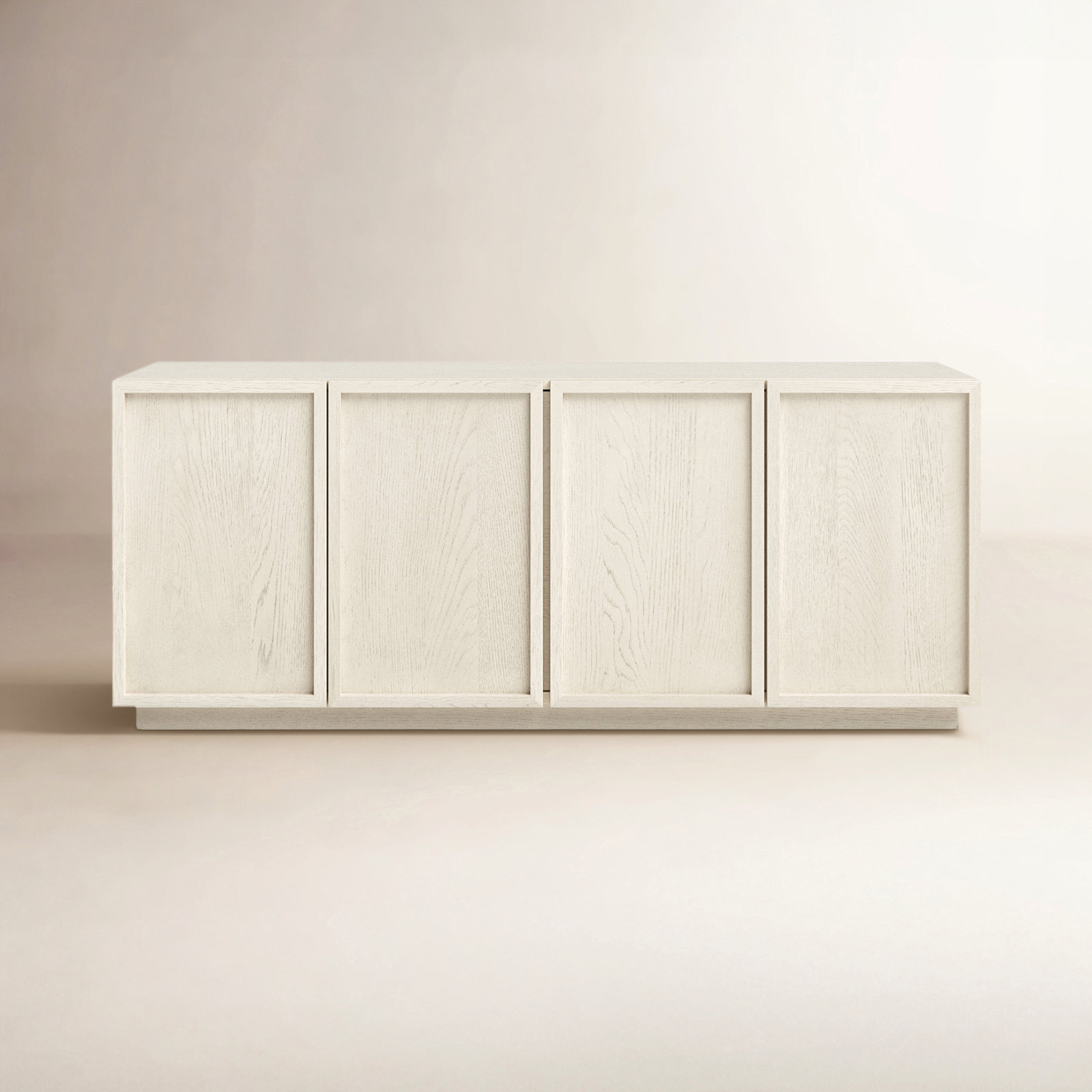 Hudson 58" TV Stand, White Wash