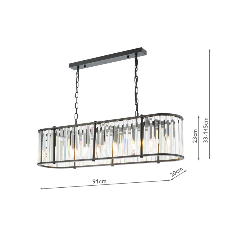 7 - Light Pendant, Satin Black