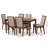 6 - Person Four Leg Dining Set-742561120-742561123