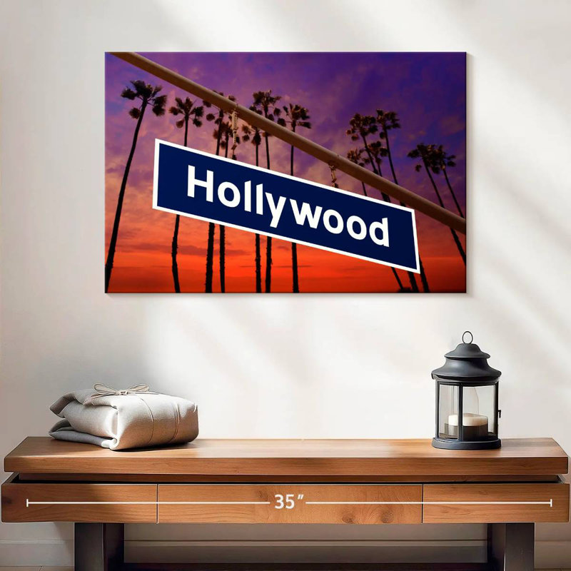 Sireci Hollywood Road Sunset Sign, 16" H x 24" W