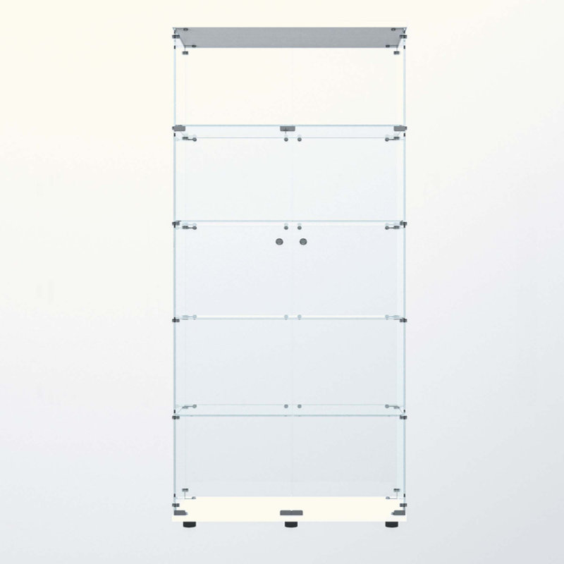 Tempered Glass Display Cabinet,Liquorcabinet,Storagecabinet,Filecabinet,With Paipai Lights,With Locks,Bottom Equipped With Adjustable Feet,Suitable For Uneven,Living Room Bedroom,Corridor,Office