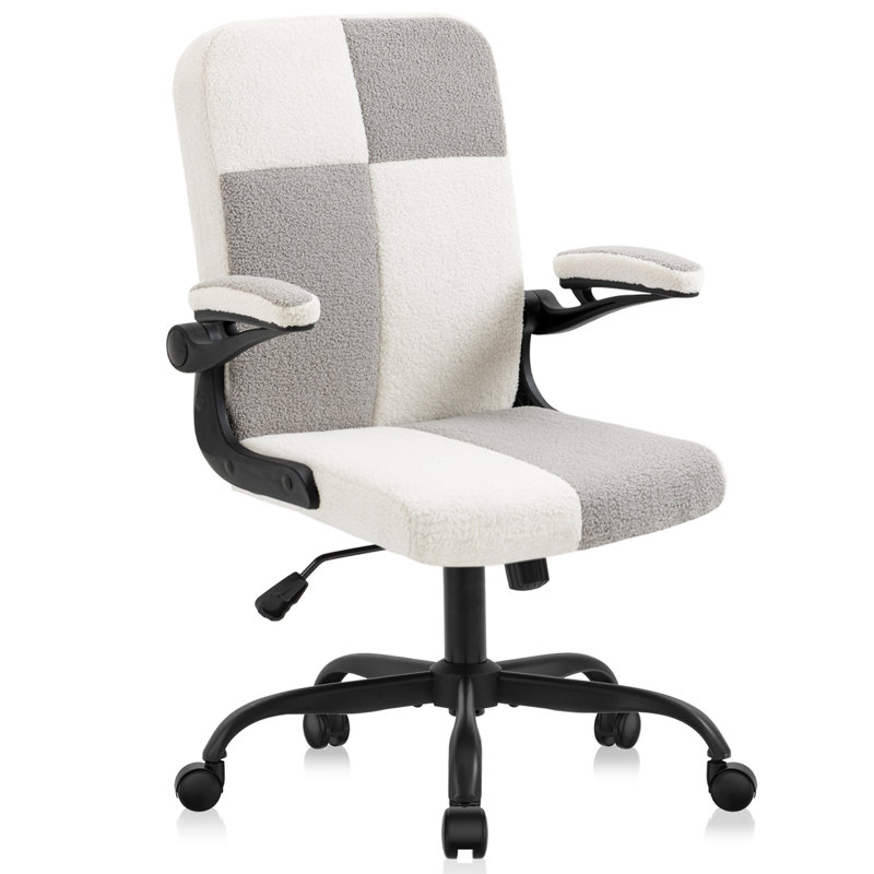Leipsic Kids 21'' Adjustable Height Task Chair and Ottoman, Black, Gray