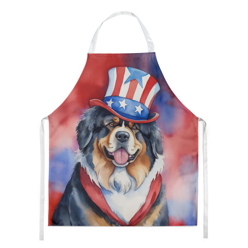 Patriotic American Apron, Tibetan Mastiff