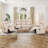Steeves 78 in. Reclining Condo Sofa in Beige