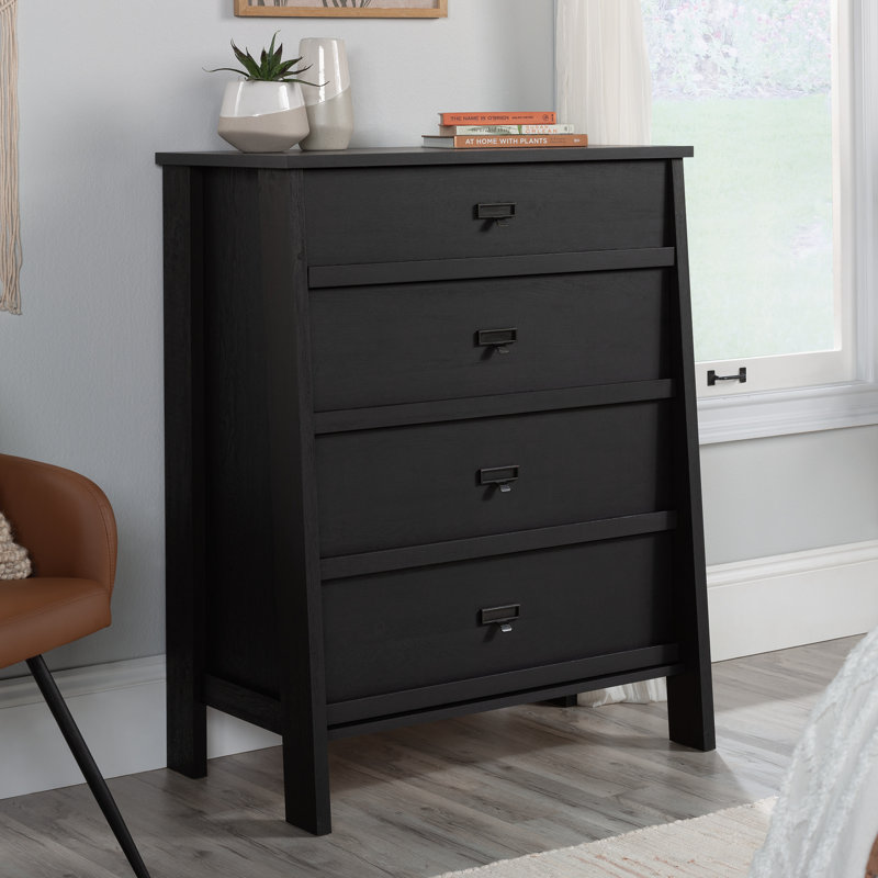 Auserine 31.89'' W 4 - Drawer Dresser, Raven Oak