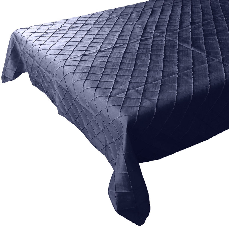 Nappe Pintuck, 76 po x 58 po, Bleu marine