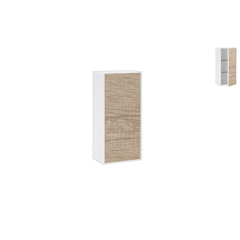 Arciszewski Linen Cabinet, Right, Sanremo Eiche Rustic