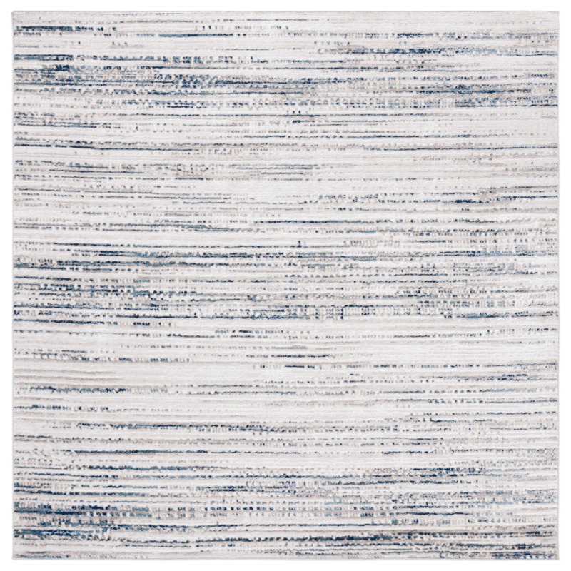 Vogue Performance Abstract Rug, Square 6'7"