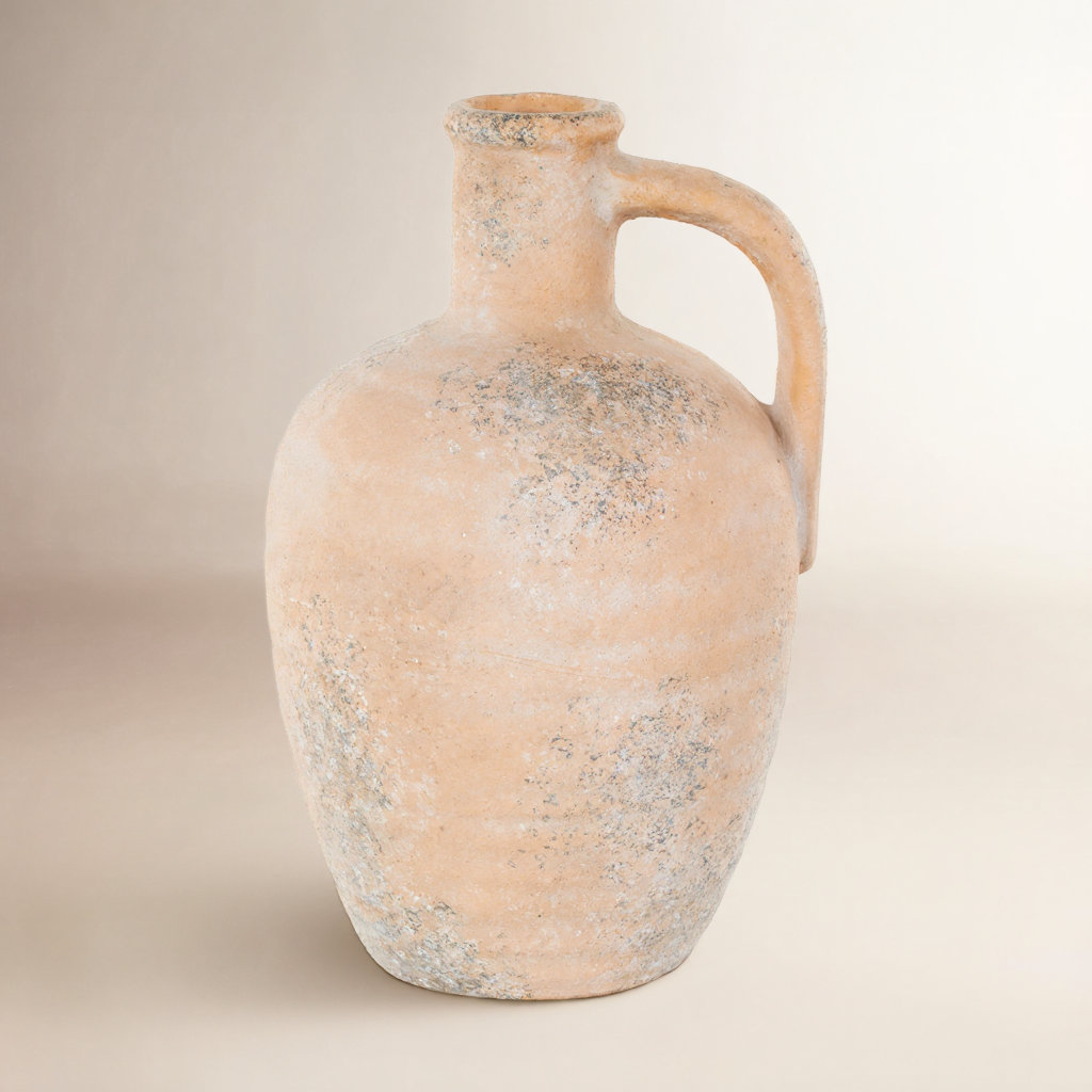 Ceramic Table Vase, 11.5" H x 7" W x 6.5" D