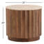 Table de bout en travertin Gaige